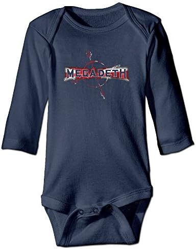 Megadeth Typography Art Baby Onesie Long Sleeves