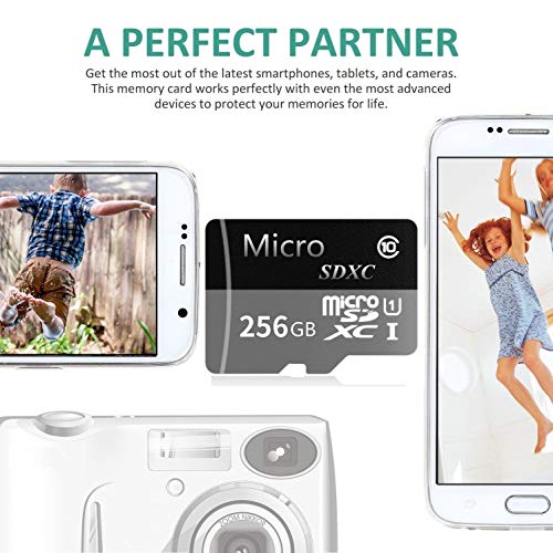 256GB Micro SD SDXC Card High Speed Class 10 Memory SD Card with SD Adapter Pricepulse