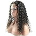 Curly Human Hair Lace Front Wigs 130% Density Brazilian Virgin Loose Deep Curly Wig with Baby Hair for Black Women 14Inch
