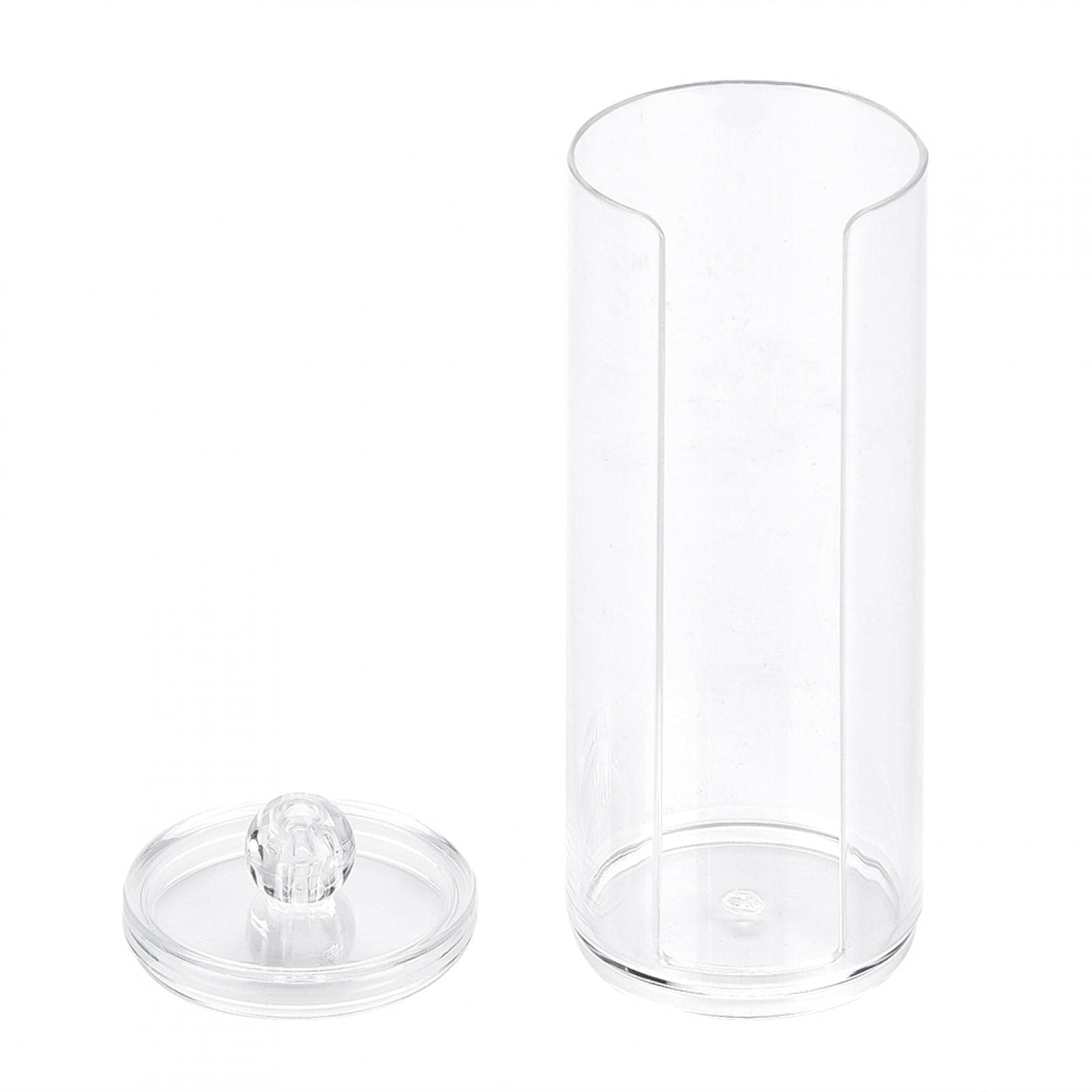 Yinhing Cosmetic Cotton Pad Rounds Holder, Transparent Acrylic Makeup Organizer Round Cosmetic Storage Cotton Pad Dispenser Container Holder Organizer