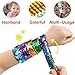 Scratch Art Set, 55 Piece Rainbow Magic Scratch Paper for Kids Black Scratch Off Art Crafts Notes Boards Sheet with 5LUDILO Wooden Stylus for Easter Party Game Christmas Birthday Gift