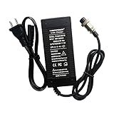 Tangspower 48V Charger Output 54.6V 1.5A / 3A for 13 Series Battery 48 V Lithium Batteries Pack (Output Current 1.5A GX-16 3prong Inline)