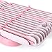 Sankoo Baby Bottle Drying Rack with Tray，High Capacity Foldable Countertop Bottle Holder for Bottles, Teats, Cups, Pump Parts and Accessories (Pink)