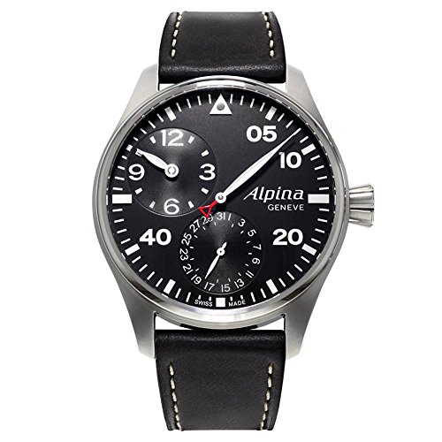 Alpina Startimer Pilot Manufacture Regulator Watch, AL-950, Black, Limited Ed.