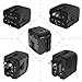 2000W 220V to 110V Converter and Travel Adapter w/2 USB Ports COMBO - Converter Step Down Voltage with Electric Products Like Hair Dry - Universal World Plug Adapter US to UK Europe Over 150 Countries