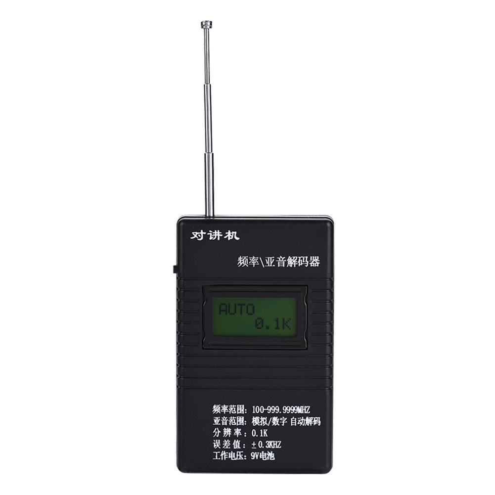 Bewinner Portable Walkie Talkie Frequency/Subaudio Decoder Frequency Meter Counter Handheld 2-Way Radio Frequency Counter