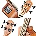 Donner DUB-1 30 inch Electric Bass Ukulele Mahogany Body with Case