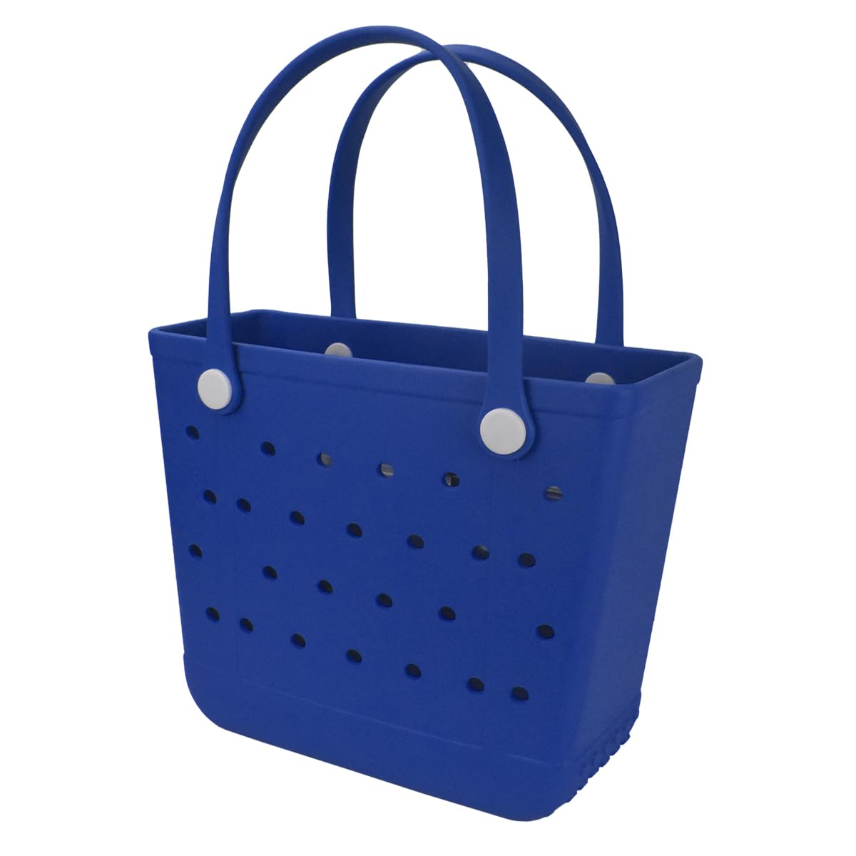 Photo 1 of UeKeKicg Medium Beach Bag, Rubber Beach Tote Bag, Waterproof Washable Durable Open Beach Bag Tote for Beach Boat Pool Sports (Royal Blue)