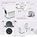 HOLACA Weatherproof Outdoor Wall Mount Bracket + Quick Indoor Mount for Wyze Cam 1080p HD Camera, Weather Proof 360 Degree Protective Adjustable Mounting Bracket Kit(White 2 Pack)