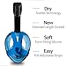 Outer Limits Full Face Snorkel Mask Adult - Scuba Mask - 180° Panoramic View - New 2018 Bubble Design with a Longer Snorkel - Snorkeling Gear -Mask and Snorkel Sets Adult- Snorkle Mask