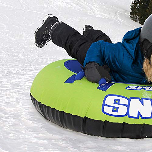 Sportsstuff Inflatable 48-Inch Sno-Nut Snow Tube with Foam Handles (2 Pack)