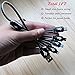 Multi Charging Cable ThinkANT 2Pack (3.3FT+1FT) 4 in 1 Multiple USB Charger Cord Adapter with 8Pin/Type C/Micro USB/Mini USB Port Connectors for Cell Phones Tablets Universal Use (Charging Only)