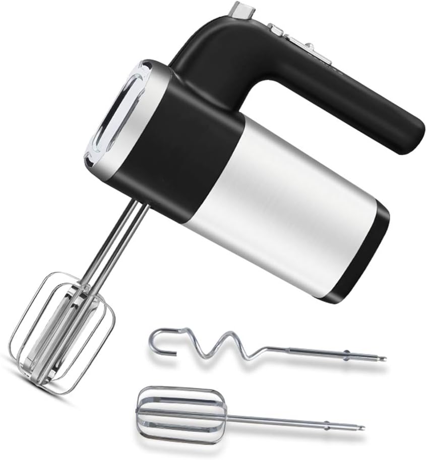 Electric Hand Mixer, 5-Speed 500W Handheld Kitchen Dough Blender with 2 Egg Beaters and Dough Hooks