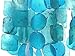 Bellaa 20744 Wind Chimes Outdoor, Garden Decorations, Musical, Indoor/Outside Windchimes, Beach, Ocean Breeze, Gifts for Mom, Gift for All Occasions, Capiz Sea Glass Shells Wood Turquoise Blue