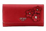 GUESS Women's Liya SLG Slim Clutch Red Handbag
