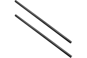 BESTIMEX 15mm Carbon Fiber Rod (17 Inch) Applicable for Follow Focus, Shoulder Rig, Matte Box, Lens Support, Pack of 2