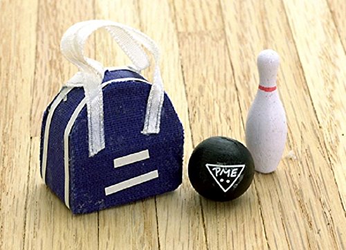 Dollhouse Miniature Bowling Set