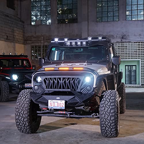 Hooke Road Rejilla Delantera Para Jeep Jk Shark Grill Color | Meses Sin