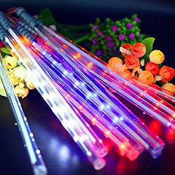LALAPAO Solar Outdoor String Lights Meteor Shower