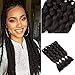 Dark Brown Jumbo Braiding Hair Extension Rainbow Jumbo Braiding For Twist Braiding Jumbo Braids Salon Crochet Twist Braiding Hair Extensions 24Inch 5Pcs/Lot 100g/Pc (pure 2#)