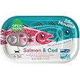 Open Farm, Canned Cat Food Topper, Silky Mousse Made with 95% Responsibly Sourced Icelandic Fish, Grain & Legume Free, Salmon & Cod Recipe, 3.17oz Cans (Pack of 17)
