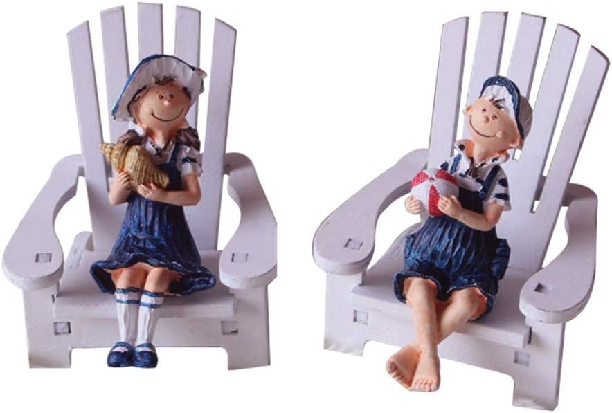 Rongduosi Mediterranean Beach Chair Resin Doll Creative Home Living Room Tv Cabinet Decoration Display Shooting Scene Props Home Decorations Home Decorations For Living Room Amazon Co Uk Kitchen Home