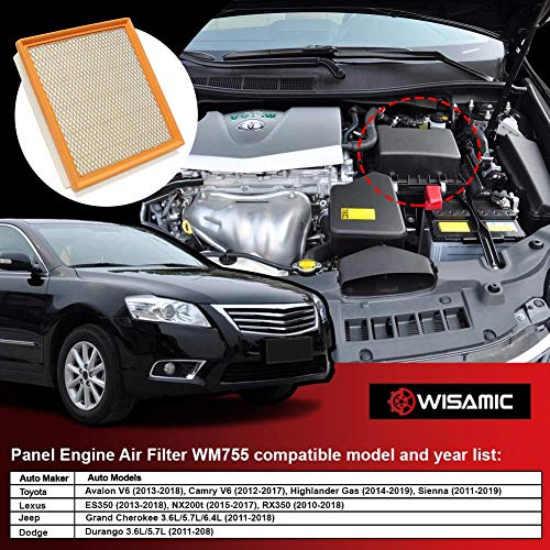 WISAMIC Engine Air Filter Replace for Toyota Avalon V6 (20132018