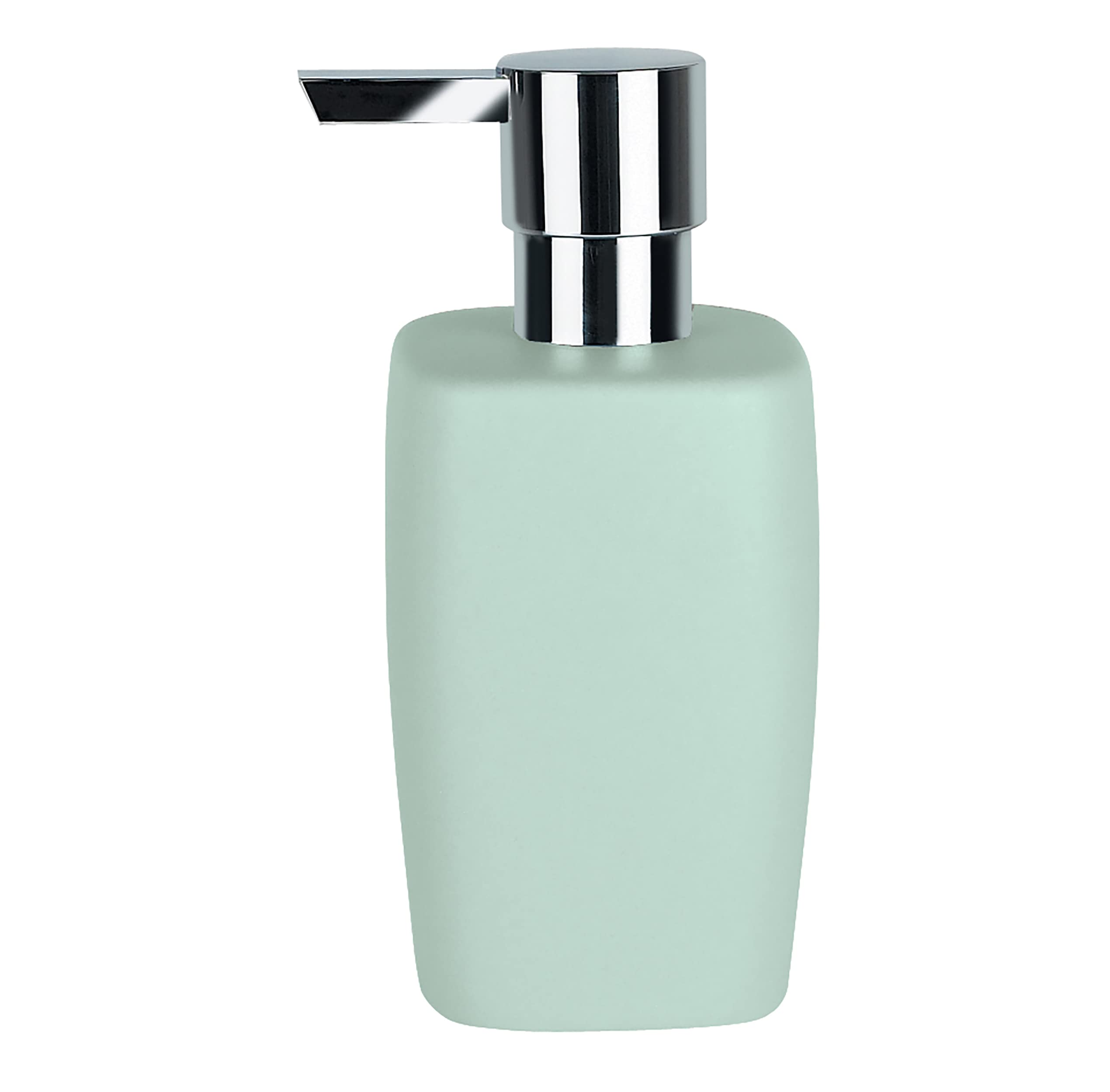 Spirella Retro Soap Dispenser with Stainless Steel Colour Pump Liquid Soap Dispenser Porcelain 300 ml Long Lasting and Robust Pastel Green