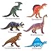 Dinosaur Toys,Plastic Dinos Figures Play Set with Carrying Case,5-7 Inch, Pack of 12