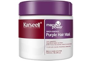 Karseell Purple Hair Mask Deep Conditioner Treatment - Toner for Blonde Platinum Silver Gray or Ash Colored Dry and Damaged B
