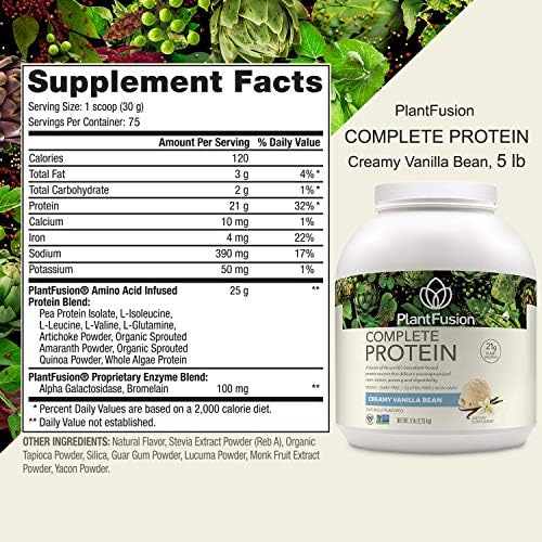 PlantFusion Complete Plant Based Pea Protein Powder Dietary