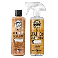 Chemical Guys Leather Cleaner and Conditioner Complete Leather Care Kit (16 oz) (2 Items)