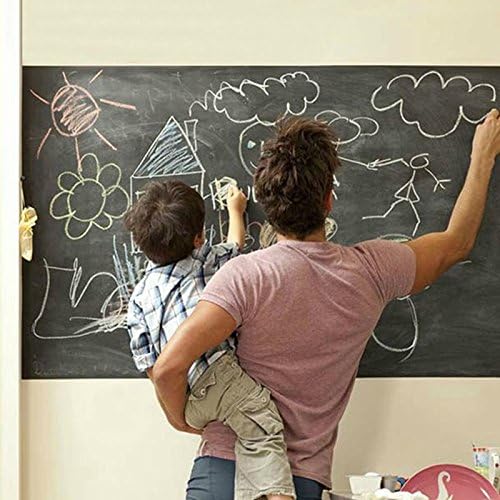 casa shop 1pcs Wall Sticker Creative Chalkboard Sticker Removable Blackboard Wall Stickers for Kids Rooms Home Decor With Regular Chalks