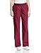 Cherokee Women's Flexibles Mid Rise Elastic Waist Scrubs Pant, Wine, X-Large
