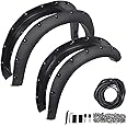 G-PLUS Fender Flares Modified 4pcs Matte Black Compatible with Dodge Ram 2500 3500 2019-2022 Pocket Rivet Smooth (Not Fit Dually models)