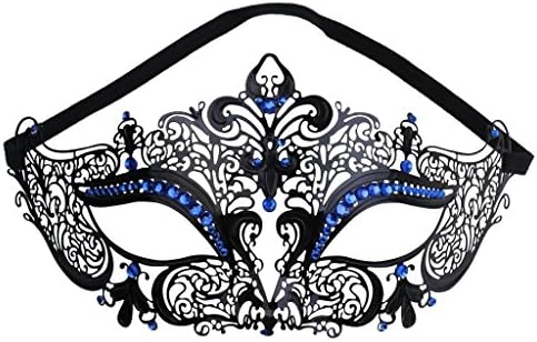 Masquerade Mask for Women Metal Laser Cut Venetian Mask Fancy Party
