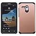 Alcatel One Touch Fierce XL Case, LUXCA [Shock-proof] Hybrid Dual Layer [Slim Fit] Defender Protective Case Cover for Alcatel One Touch Fierce XL (Rose Gold)