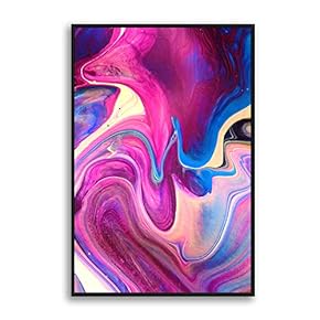 Framed Canvas Wall Art Clouds and Colors Canvas Prints Home Artwork Decoration for Living Room,Bedroom - 16x24 inches