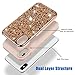 iPhone Xs Max Case,SQMCase Glitter Heavy Duty Rugged Hybrid Soft TPU Inner + Hard PC Outer with Crystal Bling Diamond Electroplated Frame Protective Case for iPhone Xs Max 6.5