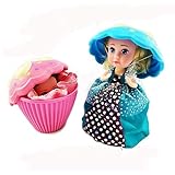 Evursua 2 Pack Transform Cupcake Doll with Surprise,Scented Mini Princess Dolls,Magic Gift Toys for 3 Year Old Girls (2 Pack)