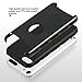 ULAK iPod Touch 6th Generation case,iPod 6 Case, iPod Touch 7 Case,Dual Layer Slim Protective Hybrid iPod Touch Case Hard PC Cover for Apple iPod Touch 5/6/7th Generation (Black)