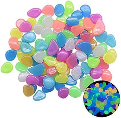 Amazon 石 輝く石の輝く野外の通路の輝く石家庭用庭ヤード装飾魚タンクペブル岩 Grootte 300pcs Kleur Mix インテリア 通販