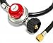 Hongso HR20P-1 4FT High Pressure Propane 0-20 PSI Adjustable Regulator with QCC1 Type1 Hose for Propane Burners, Turkey fryers, heaters, Smokers and All Other Propane appliances, CSA Certified