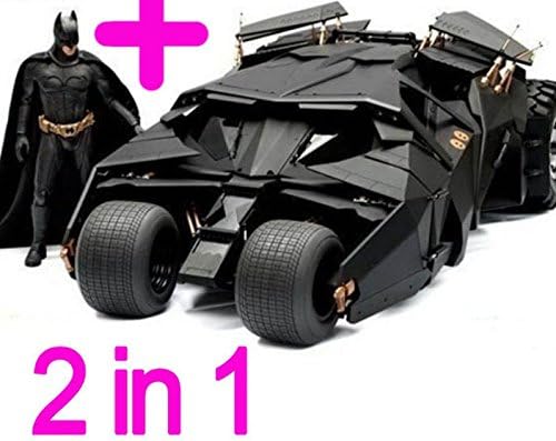 Two In One Awesome Batman Tumbler Batmobile Toy Action Figure PVC With Sticker As Gift
