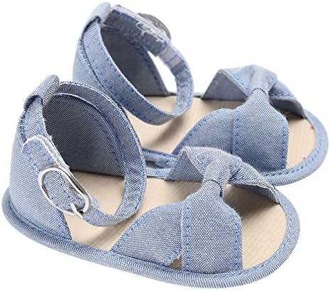 Summer Baby Girls Princess Flower Sandals Infant Kids Girl Crib Toddler Newborn Shoes Sky Blue 1