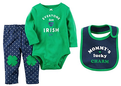 Carters baby girls st patricks day irish girl bodysuit pants and …