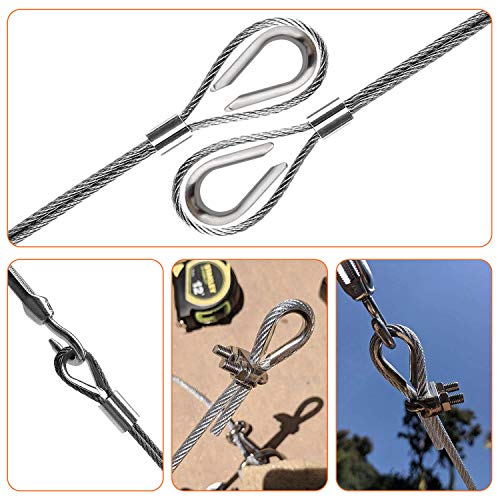 CBTONE M6 Stainless Steel Thimble for 7/32" 1/4" Diameter Wire Rope