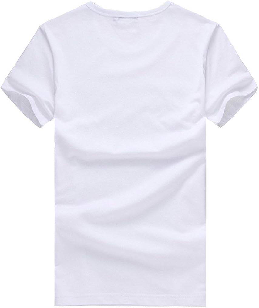 Men Fashion Printing Tees Crew Neck 