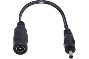 5.5x2.1mm Female to 2.5x0.7mm 3.5x1.35mm 4.0x1.7mm Male Cable 15cm / 5.9inch for Efficient Charging Power Adapter