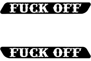 Kustom Cycle Parts Fuck Off Saddlebag Inserts! Sold in pairs. Fits Harley Davidson Touring Models. Street Glides Road Glides Road King Ultra Eletra Glide. Made in USA (2013 and Older Touring)